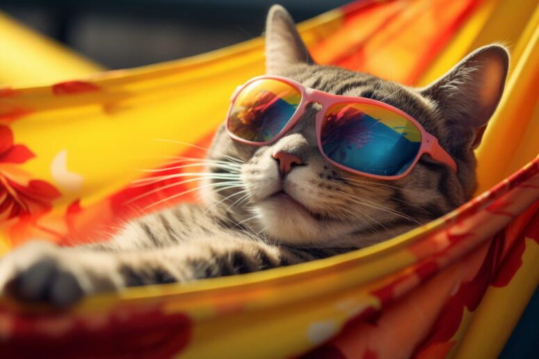 viajar con gatos en verano